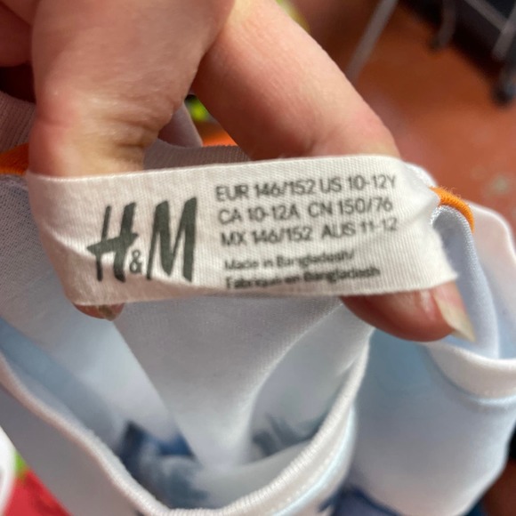 H&M Boys 10/12 Skateboarding Half Pipe Palm Tree Beach Short Sleeve Tee - Picture 3 of 4